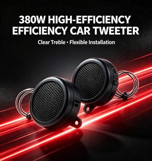 Car Audio Tweeter 380W High Frequency Car Stereo Speaker With Mount Bracket Clear Sound Modified Loudspeaker