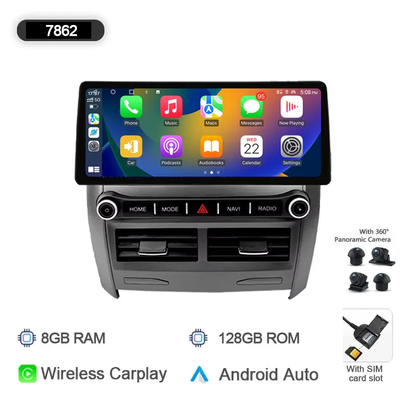 CarPlay Android 14 Car Stereo | GPS Navigation for Toyota Corolla 2007-2013
