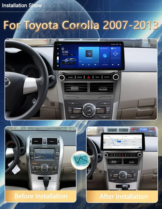 CarPlay Android 14 Car Stereo | GPS Navigation for Toyota Corolla 2007-2013