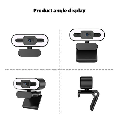 2K Webcam Web Camera Study Chat Work PC Laptop Desktop USB With Microphone WebCamera Home Auto Light Correction for Desktop Laptop Streaming Computer USB Web Camera