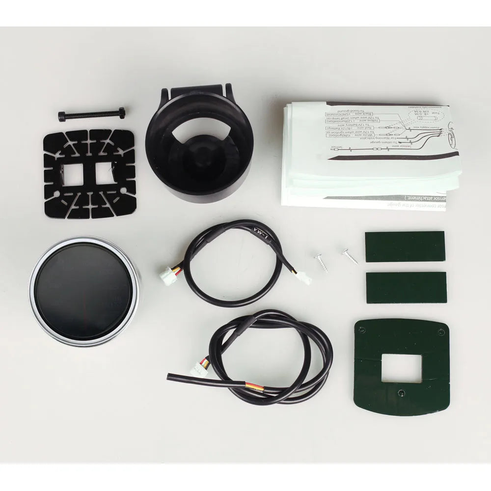 52mm Auto Gauge Meter Set with Electronic Sensors | 7 Color LED