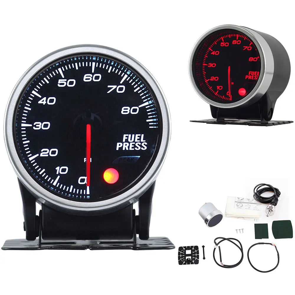 52mm Auto Gauge Meter Set with Electronic Sensors | 7 Color LED