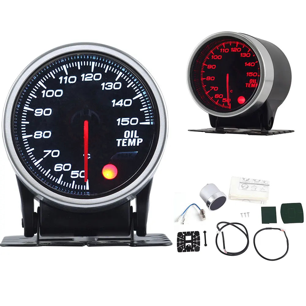 52mm Auto Gauge Meter Set with Electronic Sensors | 7 Color LED