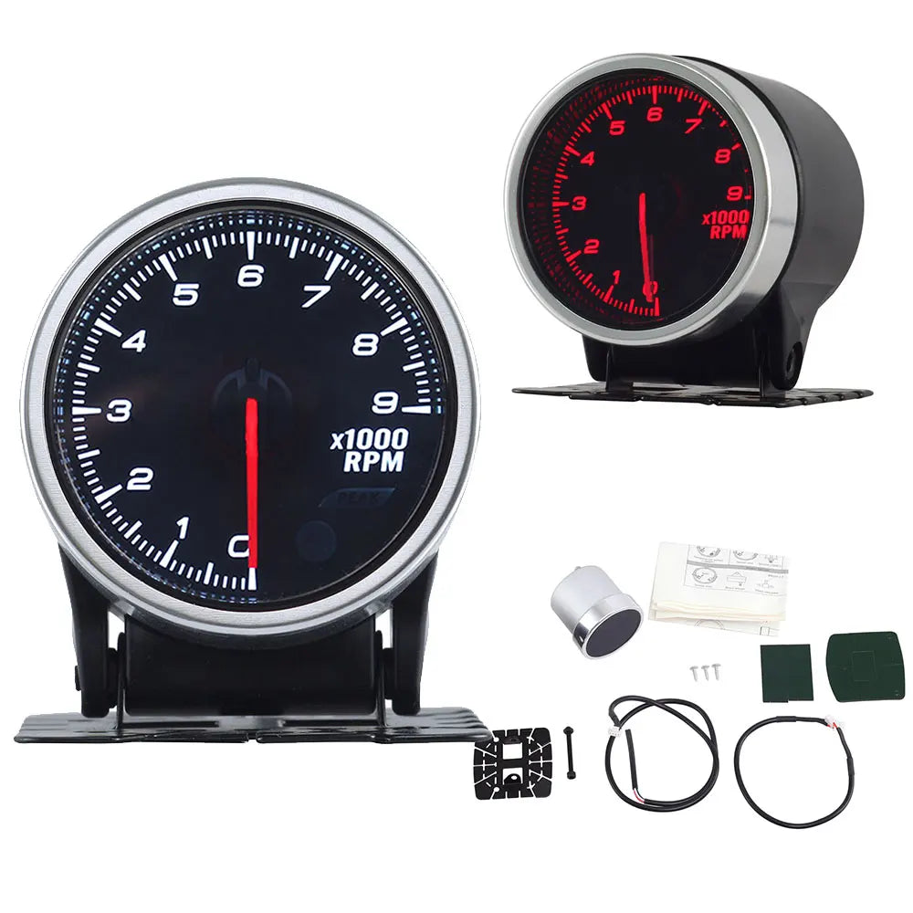 52mm Auto Gauge Meter Set with Electronic Sensors | 7 Color LED