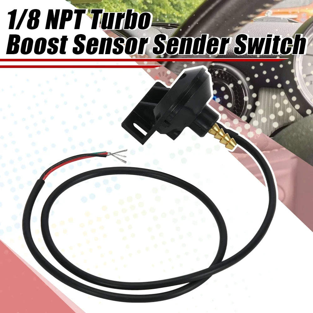 12V Car Electronic Turbo Boost Sensor Pressure Sensor Vacuum Sensor Sender | For Boost Gauge and Vacuum Gauge