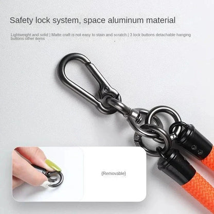 8MMx120CM Bold Long Mobile Phone Lanyard Universal Crossbody Hanging Shoulder Strap Detachable Neck Cord Anti-Lost Lanyard