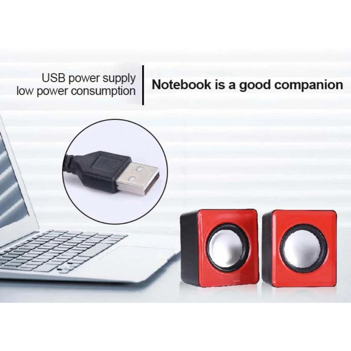 AyeBeau USB Computer Speaker | 2.0 Stereo Desktop Soundbar for PC Laptop