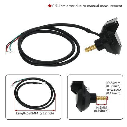 12V Car Electronic Turbo Boost Sensor Pressure Sensor Vacuum Sensor Sender | For Boost Gauge and Vacuum Gauge