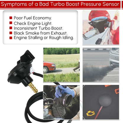 12V Car Electronic Turbo Boost Sensor Pressure Sensor Vacuum Sensor Sender | For Boost Gauge and Vacuum Gauge