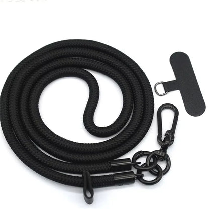 8MMx120CM Bold Long Mobile Phone Lanyard Universal Crossbody Hanging Shoulder Strap Detachable Neck Cord Anti-Lost Lanyard