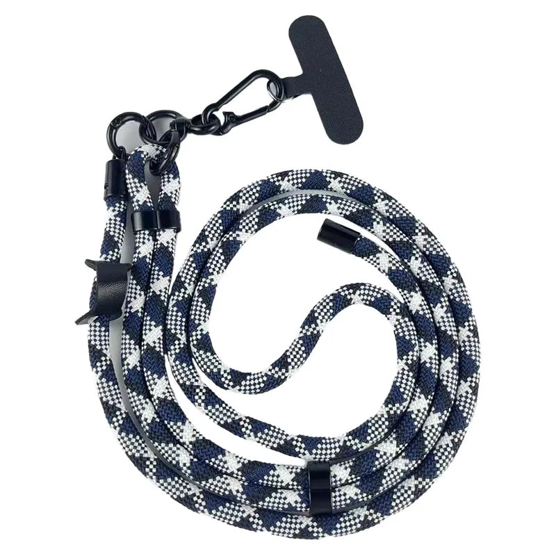 8MMx120CM Bold Long Mobile Phone Lanyard Universal Crossbody Hanging Shoulder Strap Detachable Neck Cord Anti-Lost Lanyard