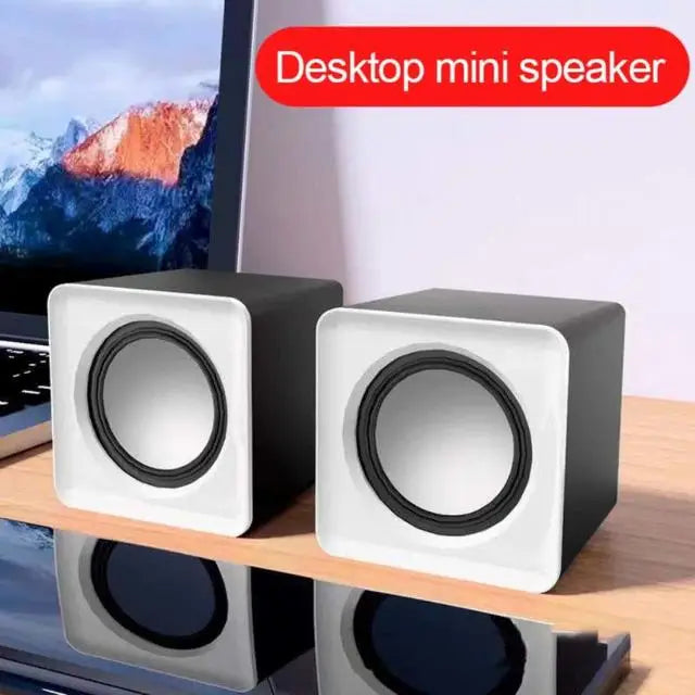 AyeBeau USB Computer Speaker | 2.0 Stereo Desktop Soundbar for PC Laptop