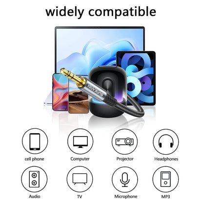 SUNKANDI 3.5mm Aux Cord | Male to Male Stereo Audio Cable for Car, Speaker, Headphones