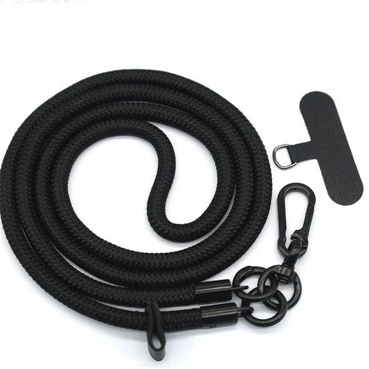 8MMx120CM Bold Long Mobile Phone Lanyard Universal Crossbody Hanging Shoulder Strap Detachable Neck Cord Anti-Lost Lanyard