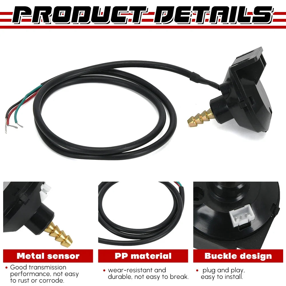 12V Car Electronic Turbo Boost Sensor Pressure Sensor Vacuum Sensor Sender | For Boost Gauge and Vacuum Gauge
