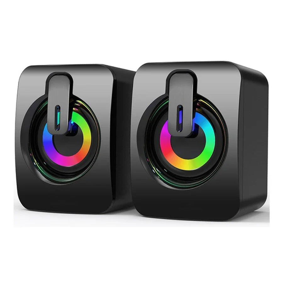 AyeBeau USB Computer Speaker | 2.0 Stereo Desktop Soundbar for PC Laptop