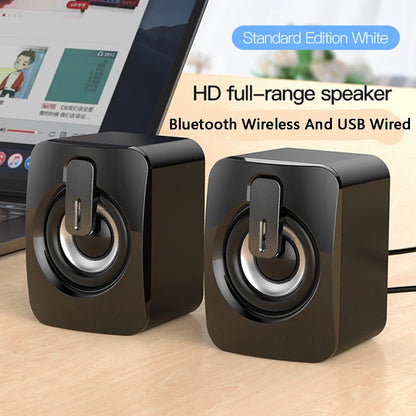 AyeBeau USB Computer Speaker | 2.0 Stereo Desktop Soundbar for PC Laptop