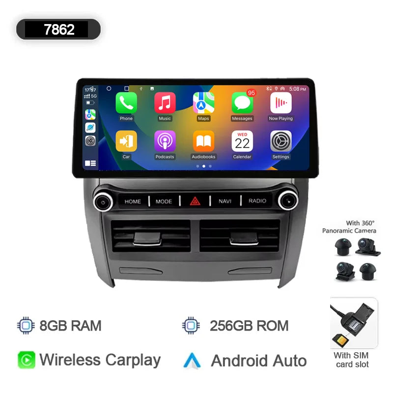 CarPlay Android 14 Car Stereo | GPS Navigation for Toyota Corolla 2007-2013