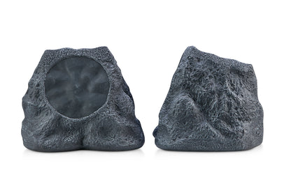 SoundPro 1-Pair Bluetooth Multi-Link Solar Rechargeable Wireless Rock Speakers