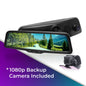Master Tailgaters 10" Rear View Mirror Dash Cam with 10" LCD Screen | Rearview Universal Fit | 1080p 30fps HD DVR | Dual Way Video Recorder with WiFi | Anti Glare | 1080p Backup Camera Included